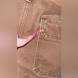 faded brown levi mens jeans